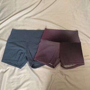 LULULEMON Align High Rise Shorts Sets of 2 in  Sz 8